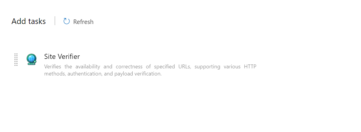 Add Site Verifier Task